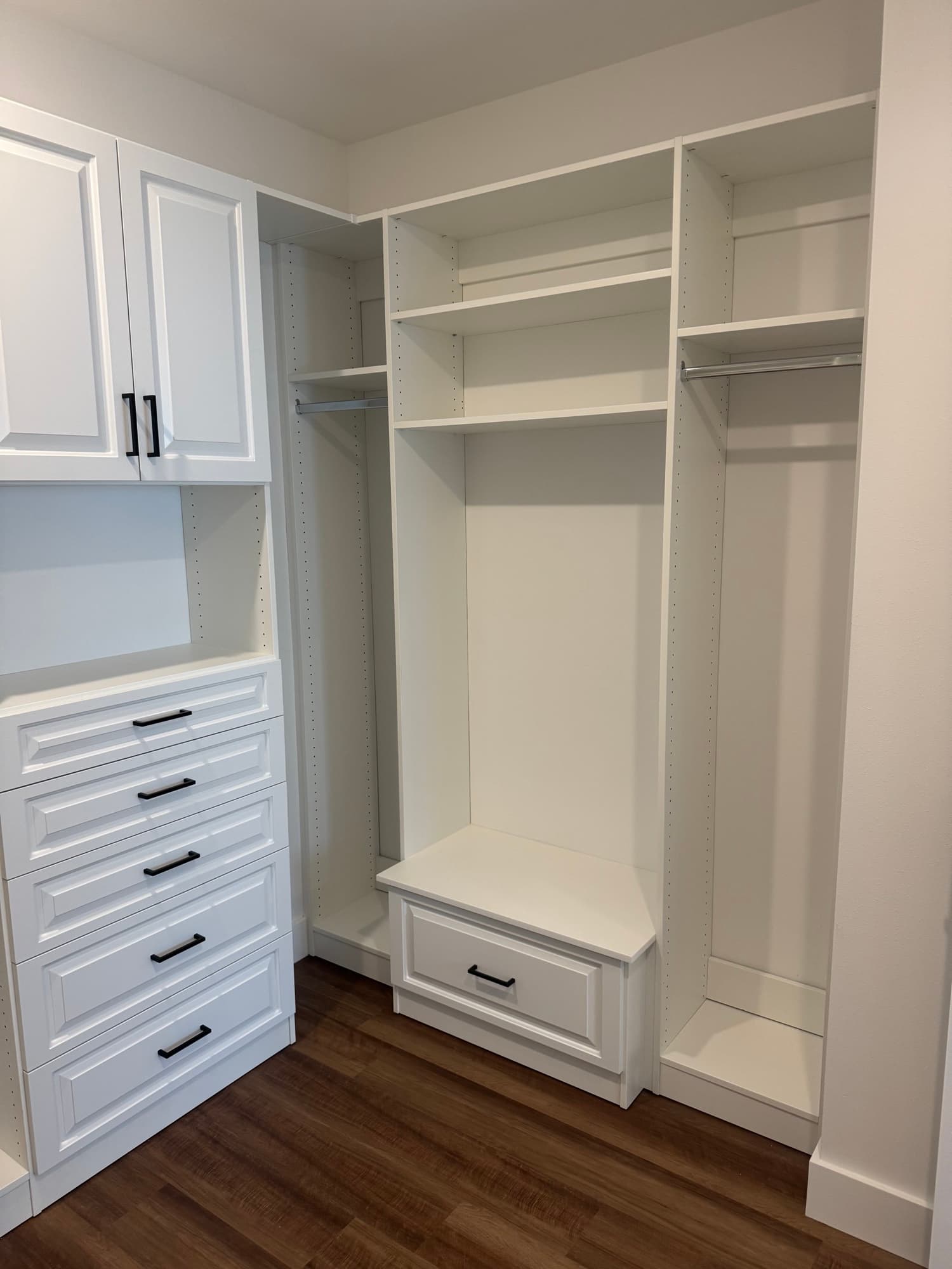 Mudroom upper cabinets and individual cubbies in Jefferson City, MO